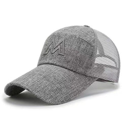 Men's Summer Fishing Baseball Cap Breathable Sporty Peaked Cap