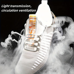 Men's Breathable Lace Up Knit Sneakers Casual Shoes