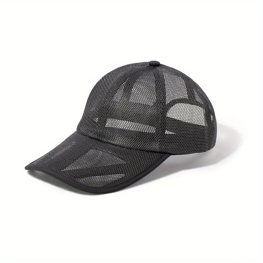 Mesh Hat Hollow Brim Baseball Cap Sun Hat Men's Peaked Cap