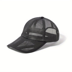 Mesh Hat Hollow Brim Baseball Cap Sun Hat Men's Peaked Cap
