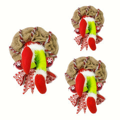 Christmas Elf Leg Wreath Holiday Decoration