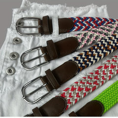 Elastic Stretch Woven Braid Belt for Girls