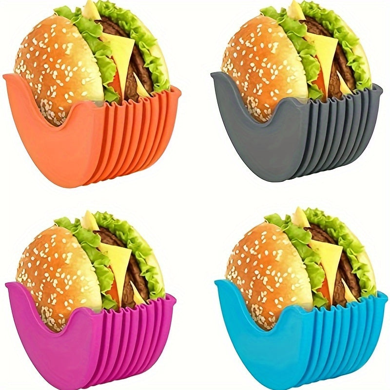 Reusable Silicone Hamburger Holder Anti-dropping Non-Food Cookware