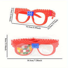 Creative Building Blocks Eyeglasses DIY Small Particle Blocks Quirky Toys