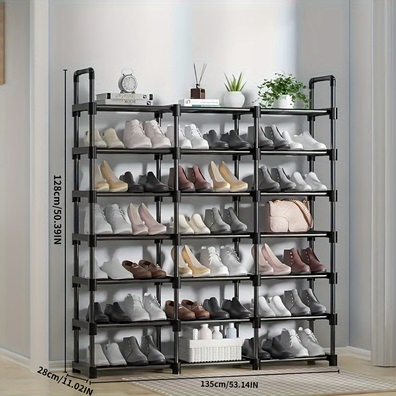 7 Layer Shoe Rack Apartment Large Capacity Floor Standing Storage Rack