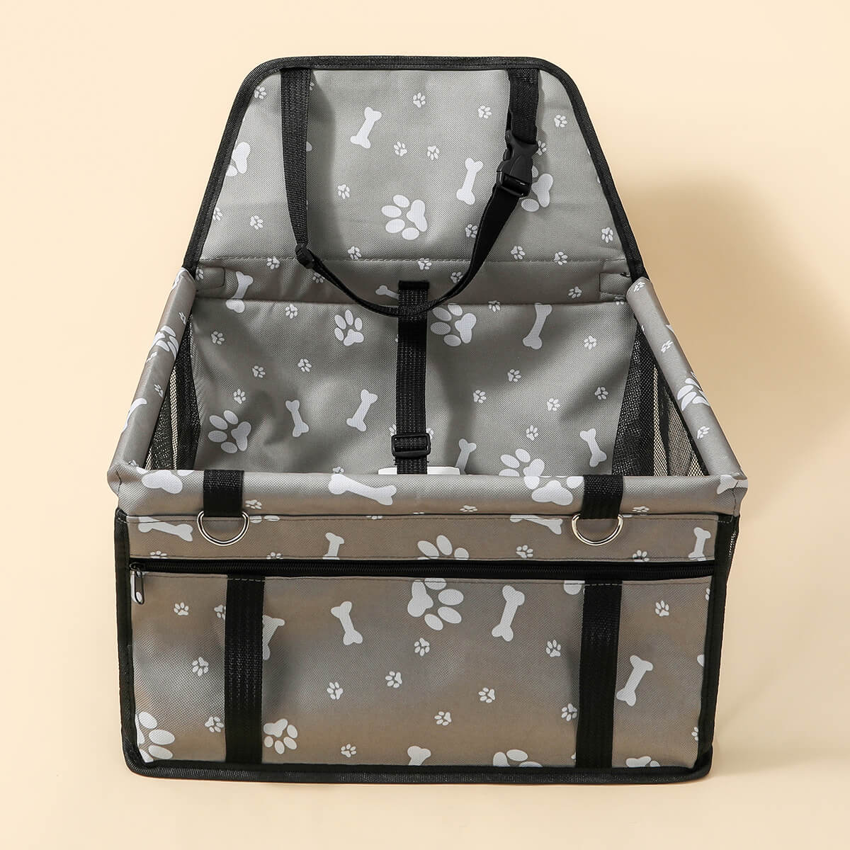 Breathable Oxford Pet Dog Car Booster Seat Soft Washable Travel Carrier Cage