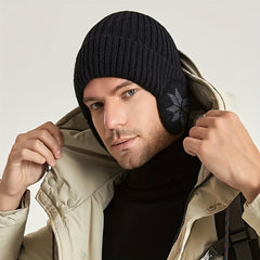 Outdoor Knitted Beanie Hat Winter Ear Protection Warm Hat