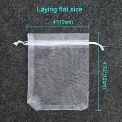 20pcs Sheer Organza Bags Wedding Favor Bags With Drawstring Jewelry Gift Bags