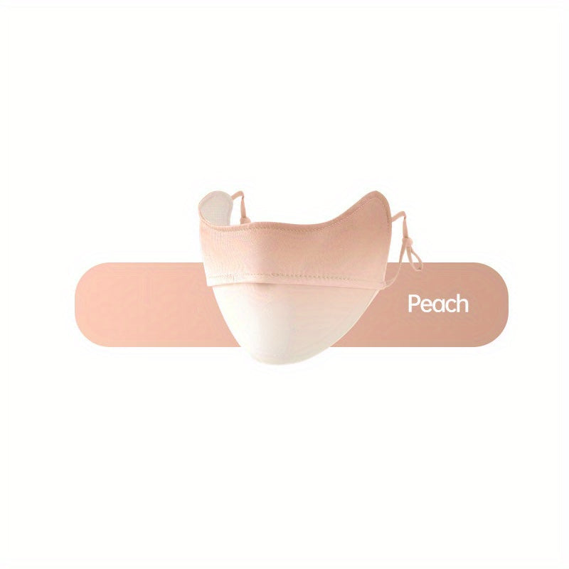 Gradient Sunproof Mask Breathable Ice Silk Face Covering Reusable