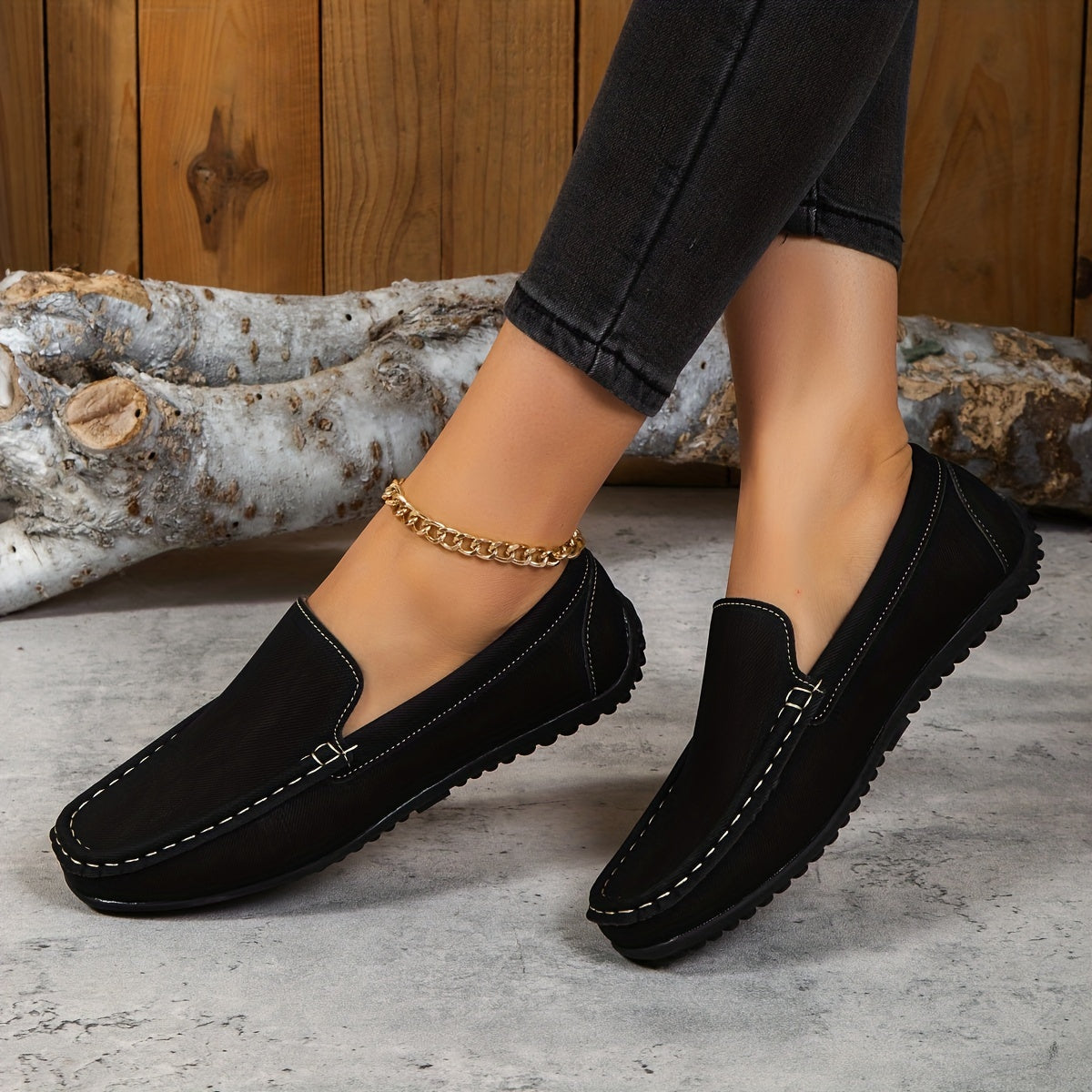 Women's Slip-On Loafers Lightweight Work Shoes