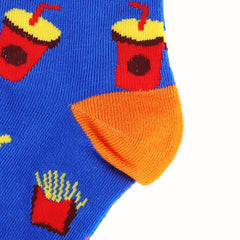 5 Pairs Avocado Pattern Crew Socks for Kids