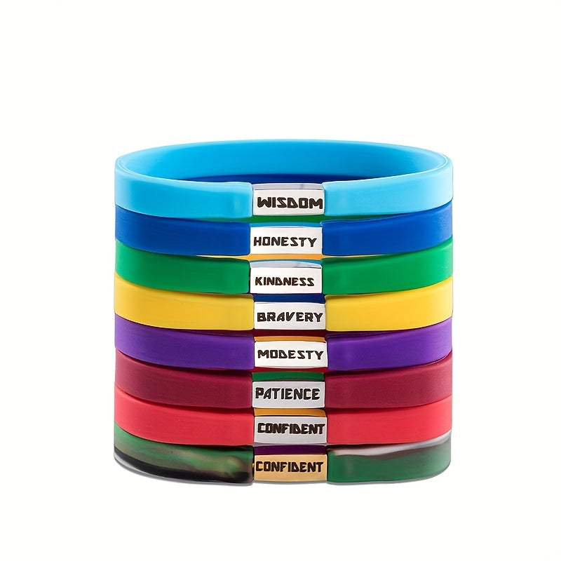 Unisex Inspirational Silicone Bracelet Sports Style Wristband