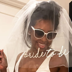 Double Layer Bridesmaid Veil Bridal Headpiece for Bachelorette Parties
