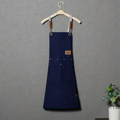 Solid Apron Work Strap Breathable Pocket Waist Overall