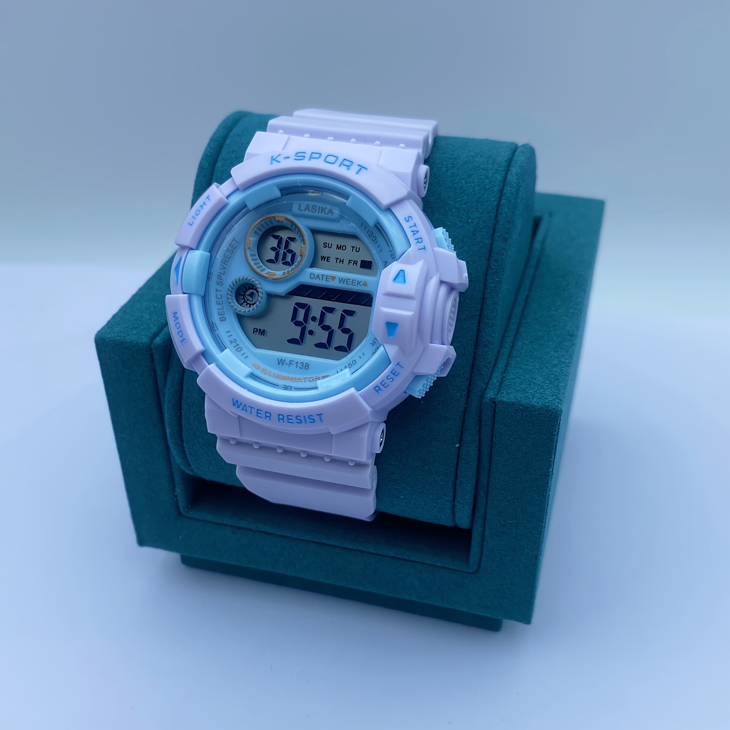 Waterproof Alarm Clock Digital Sport Wristwatch for Girls Teens Women