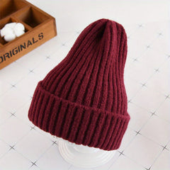 Fashionable Kids Beanie Hat Ear Protection Windproof Sport Knit Hand Wash