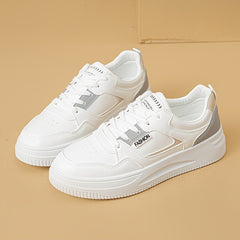 Women's Skate Shoes Low Lace-up Flats Non-slip Casual Walking Shoes