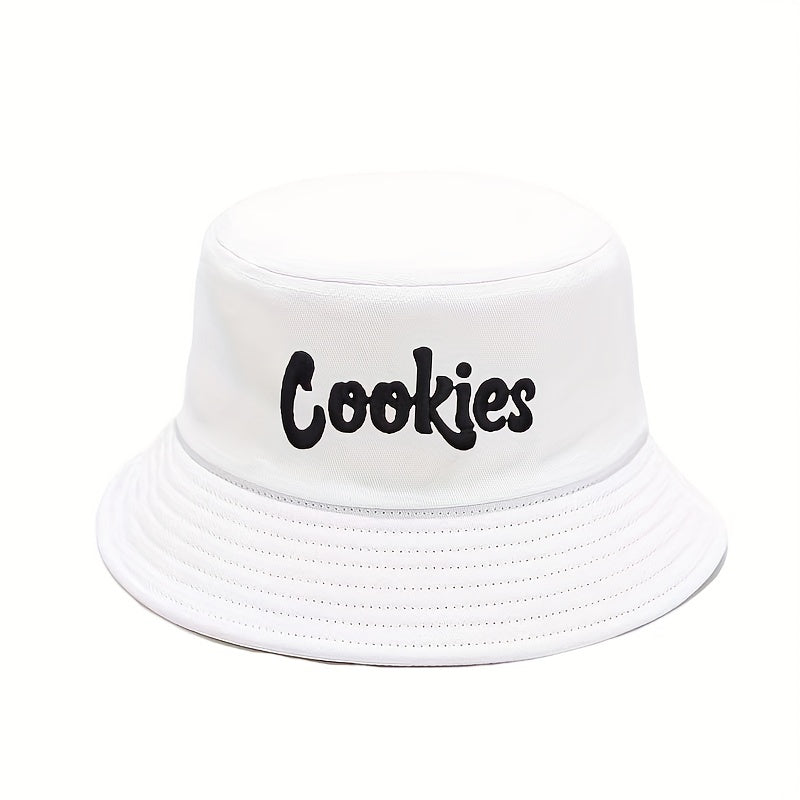 Letter Embroidered Bucket Hat Classic Candy Sunscreen Sun Hat Unisex