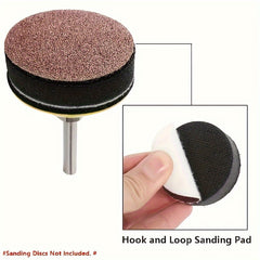 4pcs Hook And Loop Sanding Backing Pads Set with Soft Foam Layer & Shank Adapter