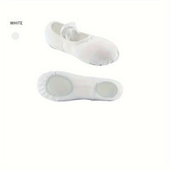 Girl's Solid Ballet Shoes Kids Dance Shoes Comfy Adjustable Sneakers