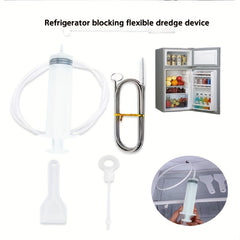 5pcs Refrigerator Drain Hole Clog Remover Fridge Cleaning Kit