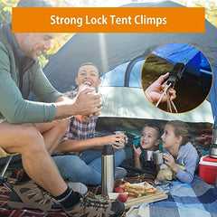 20pcs Crocodile Mouth Multipurpose Camping Clamp Tighten Lock Grip Snap