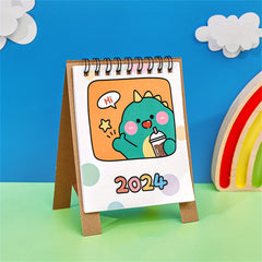 Cartoon Animal Mini Desk Calendar Desktop Ornament Punch Calendar Year