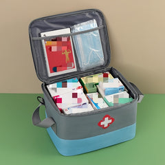 Large Capacity Waterproof First Aid Bag Travel Medicine Storage Organizer