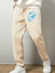 Gamepad Print Men's Drawstring Sweatpants With Pockets Jogger Pants