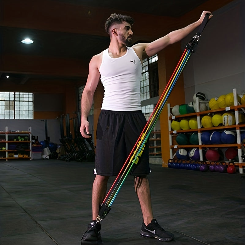 11pcs Yoga Resistance Bands Home Gym Training Equipment