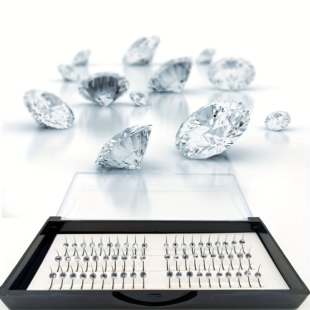 Rhinestone Self Grafting Glitter Lashes for Salon Use