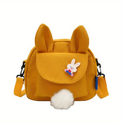 Rabbit Ears Canvas Crossbody Bag Coin Purse