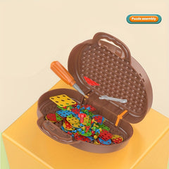 205pcs Repair Tool Set Pretend Play Screw Disassembly Toys ABS Material