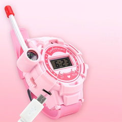 Cartoon Electronic Watch Rechargeable Silicone Watch for Kids