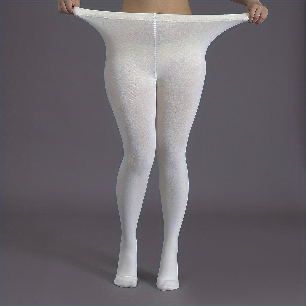 Solid High Rise Stockings
