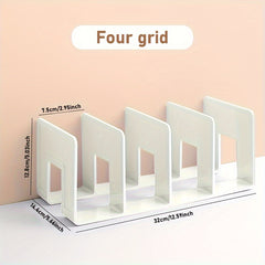 Acrylic Bookend Bookshelf Desk Storage Organize Collect Books Purple Green Pink