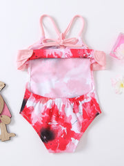 Baby Girls Floral Sleeveless Swimsuit