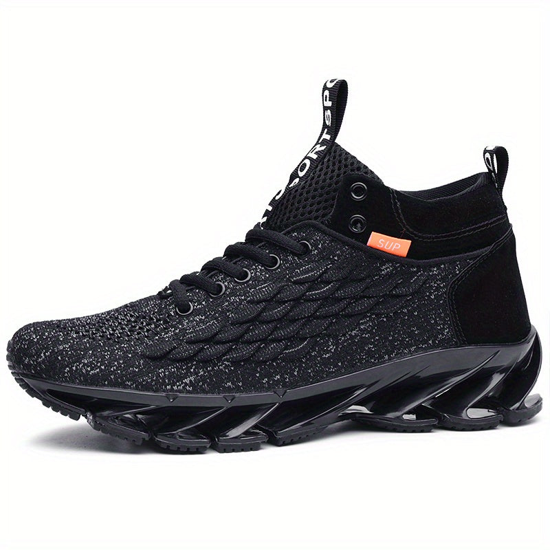 Men's Blade High Top Running Shoes Breathable Non Slip Jogging
