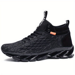 Men's Blade High Top Running Shoes Breathable Non Slip Jogging
