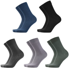 5pairs Men's Mid Calf Running Socks for Shoes Sports Tennis Sneakers