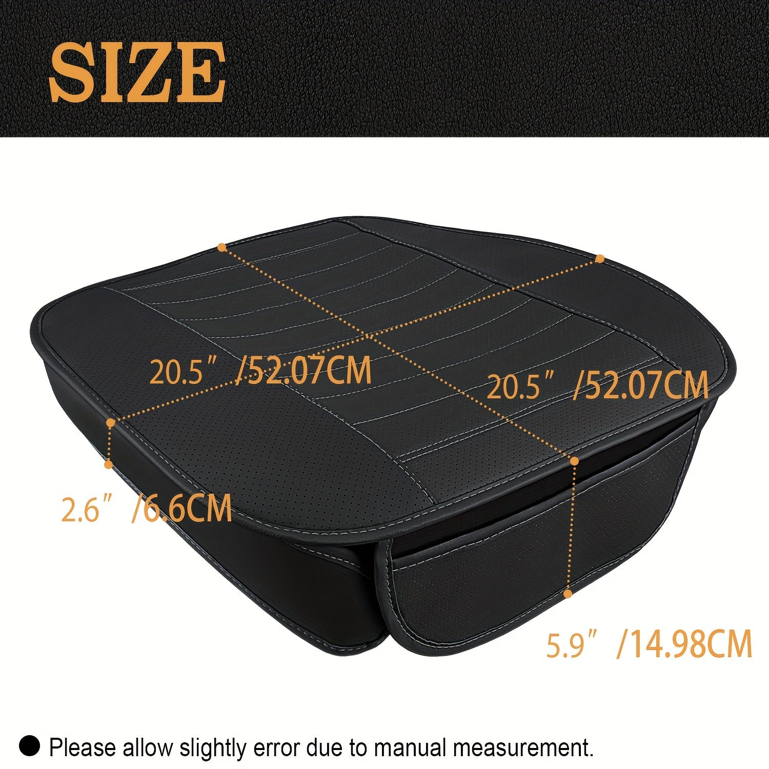 Universal Cushion Seat Cover High PU Leather Car Front Seat Protector