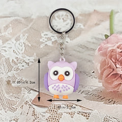 Cute Owl Bird Keychain PVC Cartoon Animal Pendant