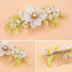 Leaf Bride Wedding Hair Comb Bridal Hair Piece Hair Accessories