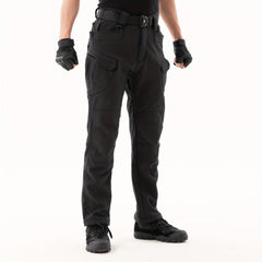 Men's Winter Work Trousers Plus Velvet Warm Cargo Pants