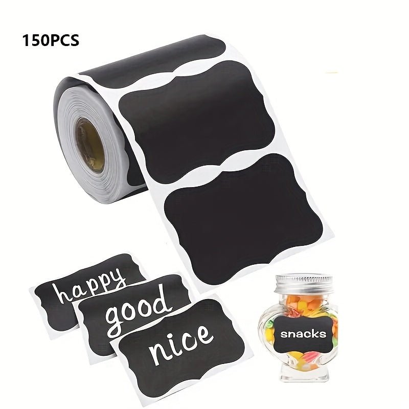 150pcs Reusable Chalkboard Labels for Mason Jars Parties Craft Rooms Weddings