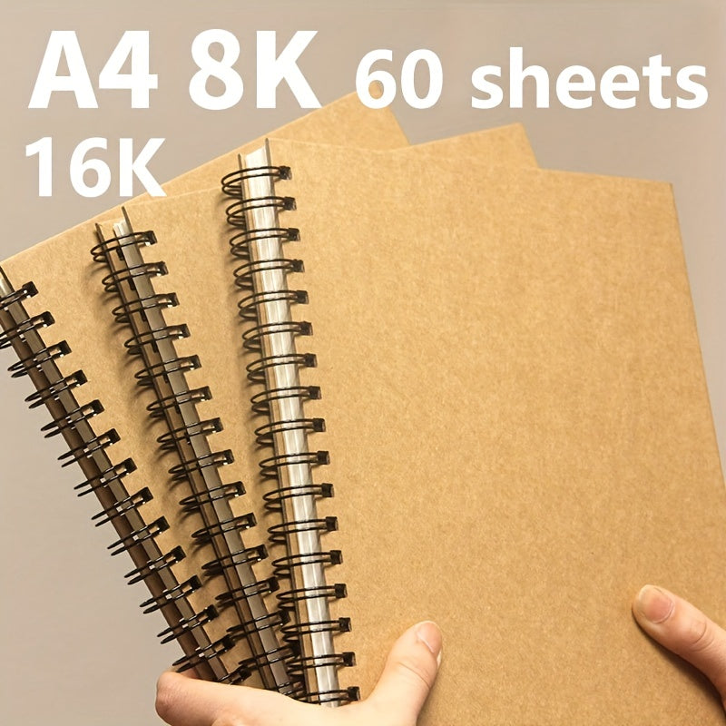 A4 8K 16K Sketchbook 60 Sheets 98 Lb 160 Gsm Spiral Bound Acid Artist Sketch