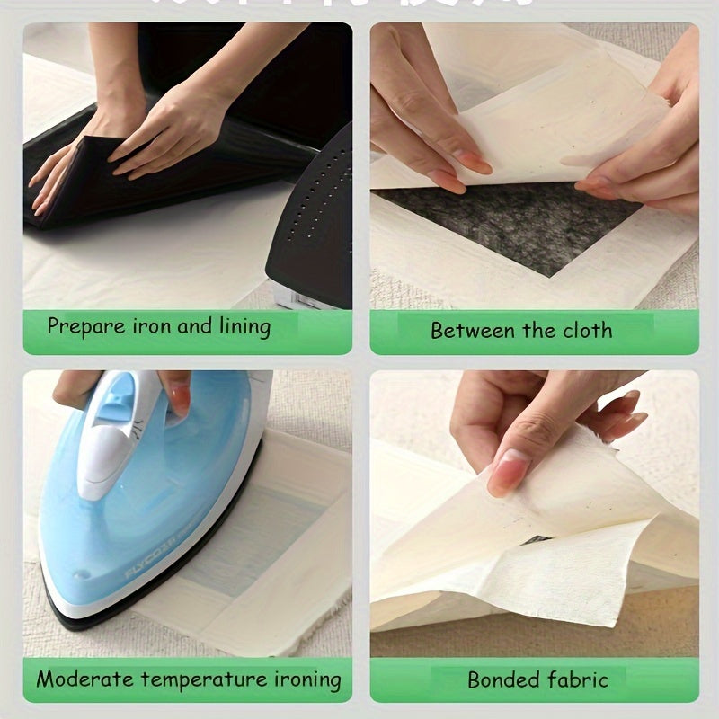 1pc Non woven Iron On Interlining Single Sided Adhesive Lining