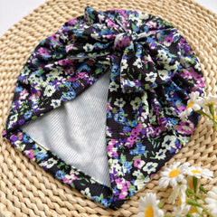 Baby Spring Summer Thin Headband Soft And Comfortable Bow Print Hat
