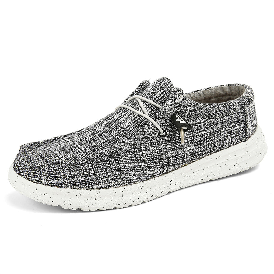 Women's Flat Canvas Shoes Slip On Loafers Casual Walking Shoes