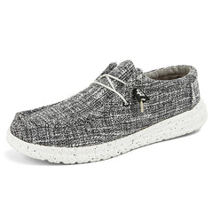 Women's Flat Canvas Shoes Slip On Loafers Casual Walking Shoes